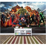 Papel Parede Infantil Vingadores 3d 2 0x1 8m Super Herois