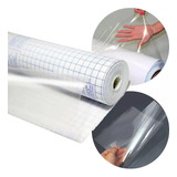 Papel Plástico Adesivo Contact Transparente 45cm