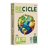 Papel Recicle A4 Multiuso 75g Com 500fls 100  Reciclado