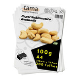 Papel Sublimatico A4 Transfer Canecas Chinelos 200 Folhas