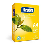 Papel Sulfite A4 75g Amarelo Report Pct C 500fls