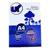 Papel Sulfite A4 Up 500 Folhas Multiuso Cor Branco