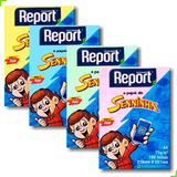 Papel Sulfite Color A4 Report Senninha C 100 Fls Rs am vd az