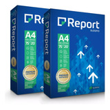 Papel Sulfite Oficio A4 Report Resma 1000 Folhas Kit 2 Und