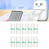 Papel Térmico Autoadesivo Papel Adesivo Portátil Imprimível Com 10 Rolos Papel De Impressão Autoadesivo Térmico Para Etiqueta Perguntas Erradas Foto Papel Pequeno Sem Núcleo 57 X 25 Mm