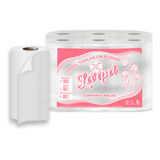 Papel Toalha Bobina 100 Celulose Branco Puro C 6 Rolos