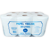 Papel Toalha Bobina 6 Rolos De