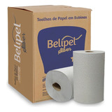Papel Toalha Bobina P Banheiro Branco Grande Fardo 6 Un