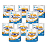 Papel Toalha Cozinha Kitchen Folha Dupla 20 Rolos 1200 Fls