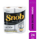 Papel Toalha De Cozinha F dupla Snob Decora Atacado 24 Rolos