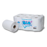 Papel Toalha Em Bobina Pc C 6 Rolos De 20cm X 200m