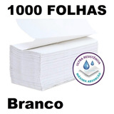 Papel Toalha Interfolhado Branco Para Secar As Mãos Banheiro 1 000 Folhas