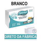 Papel Toalha Interfolhado Divino Branco Para Secar As Mãos Banheiro 1 000 Folhas