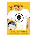 Papel Transfer Para Algodão A4 Tecidos Claros Bright 10fls