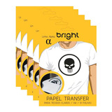 Papel Transfer Para Camisetas A4 Tecidos Claros Bright 50fls