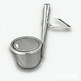 Papeleira Porta Papel Higiênico De Chão Com Lixeira 4 L Inox