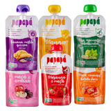 Papinha Fruta Papapá Squeeze Orgânica Saudável Bebê Sabores