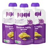 Papinha Papapá De Banana Mirtilo E Quinoa 3 Unidades