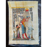Papiro Egípcio 33x23cm - Original Egito - Importado - Sol
