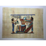 Papiro Egípcio Original Com Temas Faraônicos