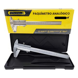 Paquimetro 6 150mm Medição Analógico E Manual Aço Inox