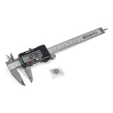 Paquímetro Digital 6 Em Aço Inox 150mm Mtx Estojo E Bateria