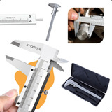 Paquímetro Manual Universal Analógico Aço Inox Estojo 150mm