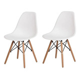 Par 2 Cadeiras Sala Clínica Consultório Moderna Eiffel Eames