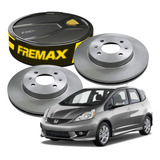 Par 2 Disco Freio Dianteiro Honda Fit 1 4 1 5 2009 2010 2011