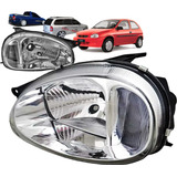 Par 2 Farol Corsa Classic Cromado 2003 04 06 07 08 09 2010