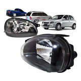 Par 2 Farol Mascara Negra Corsa 1994 95 96 97 98 99 00 01 02