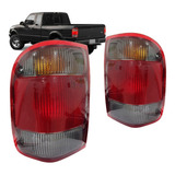 Par 2 Lanterna Traseira Fume Bicolor Ranger 1998 99 02 2003