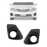Par 2 Moldura Grade Farol Milha Corolla 2012 2013 2014
