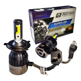 Par 2 Ultra Super Led H4 Dual Color 3000k E 6000k Luz Baixa