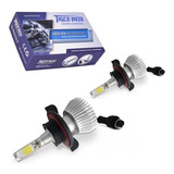 Par 2 Unidades Super Led H13 9008 44wts 4400lm 6000k Encaixe 9008 Ef Xênon Farol Foco Simples Luz Alta Luz Baixa
