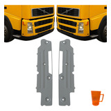 Par Acabamento Proteção Bojo Farol Volvo Fh13 Compatível
