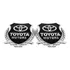 Par Acessórios Emblema Toyota Em Metal Badge Adesivo Racing