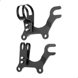 Par Adaptador Suporte Dianteiro E Traseiro Freio A Disco 160mm Pinça Rotor Mecânico Hidráulico Pedal Pulse Preto Aperto Regulável Compatível Shimano Mt200 Mt8100 Absolute Bike Bicicleta Mtb Speed Bmx