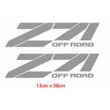 Par Adesivo Chevrolet Z71 Off Road S10 Ss10 Prata