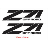 Par Adesivo Chevrolet Z71 Off Road S10 Ss10 Preto