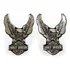 Par Adesivo Compatível Harley Davidson Águia 3d Cromado Rs42 Cor Harley Davidson Águia Cromado