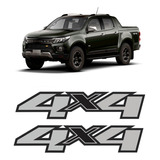 Par Adesivo Emblema 4x4 Chevrolet S10 2020 2021 2022 2023