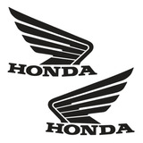 Par Adesivo Emblema Asa Tanque Moto Honda Asinha Cores