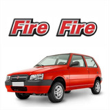 Par Adesivo Emblema Fire