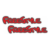 Par Adesivo Emblema Lateral Ecosport Freestyle 2007 Á 2012