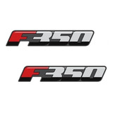 Par Adesivo Emblema Lateral Ford F350 Resinado