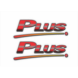 Par Adesivo Emblema Plus Lateral Mercedes Benz 710 Plus