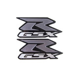 Par Adesivo Emblema Suzuki Gsxr Cromado