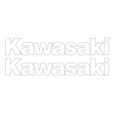 Par Adesivo Faixas Compatível Kawasaki Branco Pérola Brn01 Cor Adesivo Emblema Gráfico