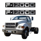 Par Adesivo Ford F12000 F-12000 Emblema Resinado Kit98